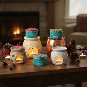 The Pioneer Woman Festive Wax Melts Collection 4 tins .